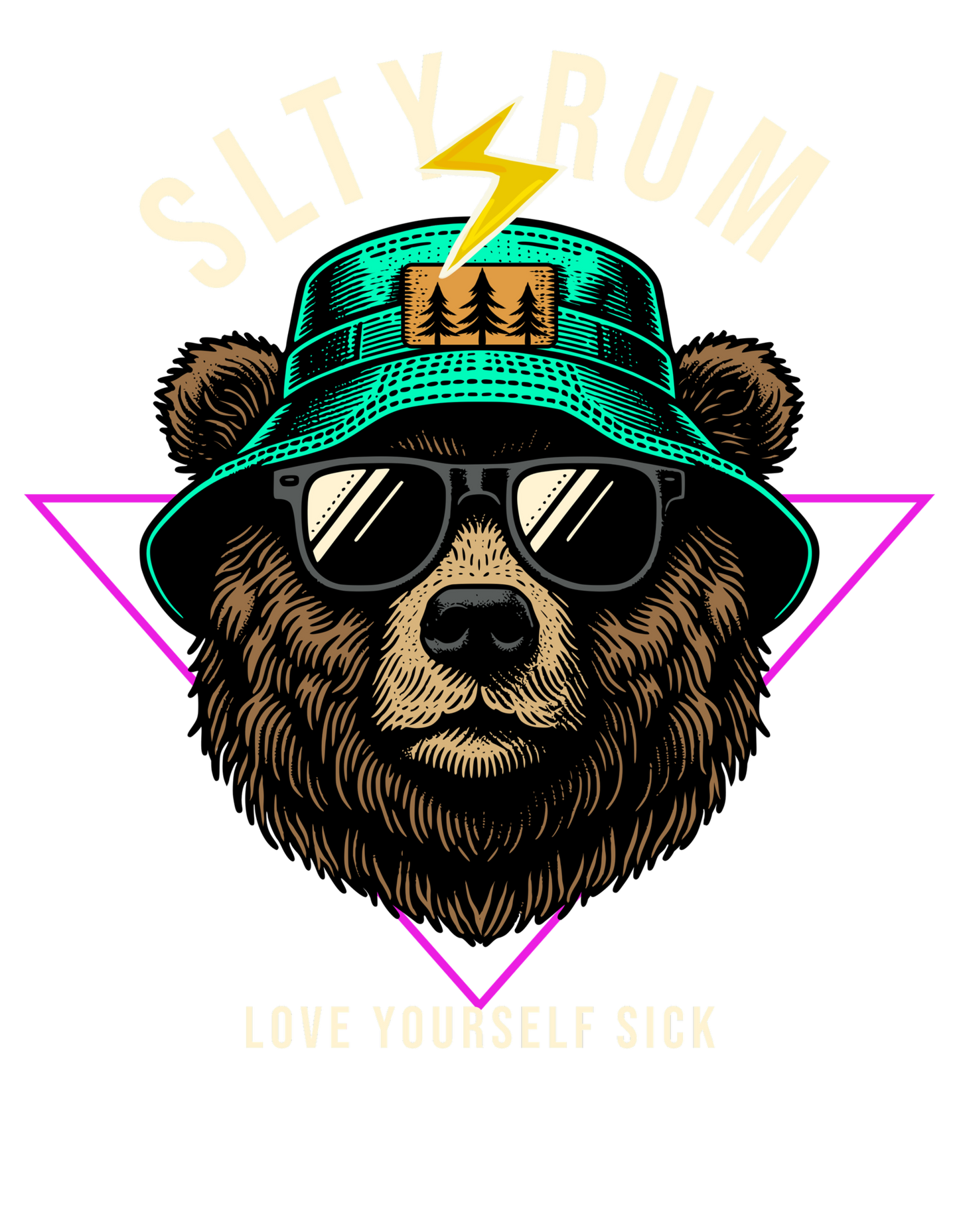 CHILL TEDDY- small front print/large back print