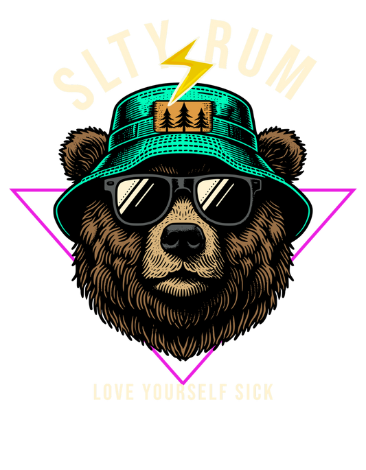 CHILL TEDDY- small front print/large back print